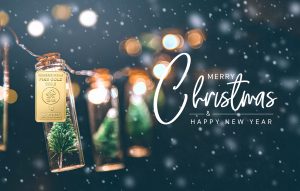 Geschenkidee-Merry-Christmas-PVC-Karte-mit-Goldbarren-1Gramm